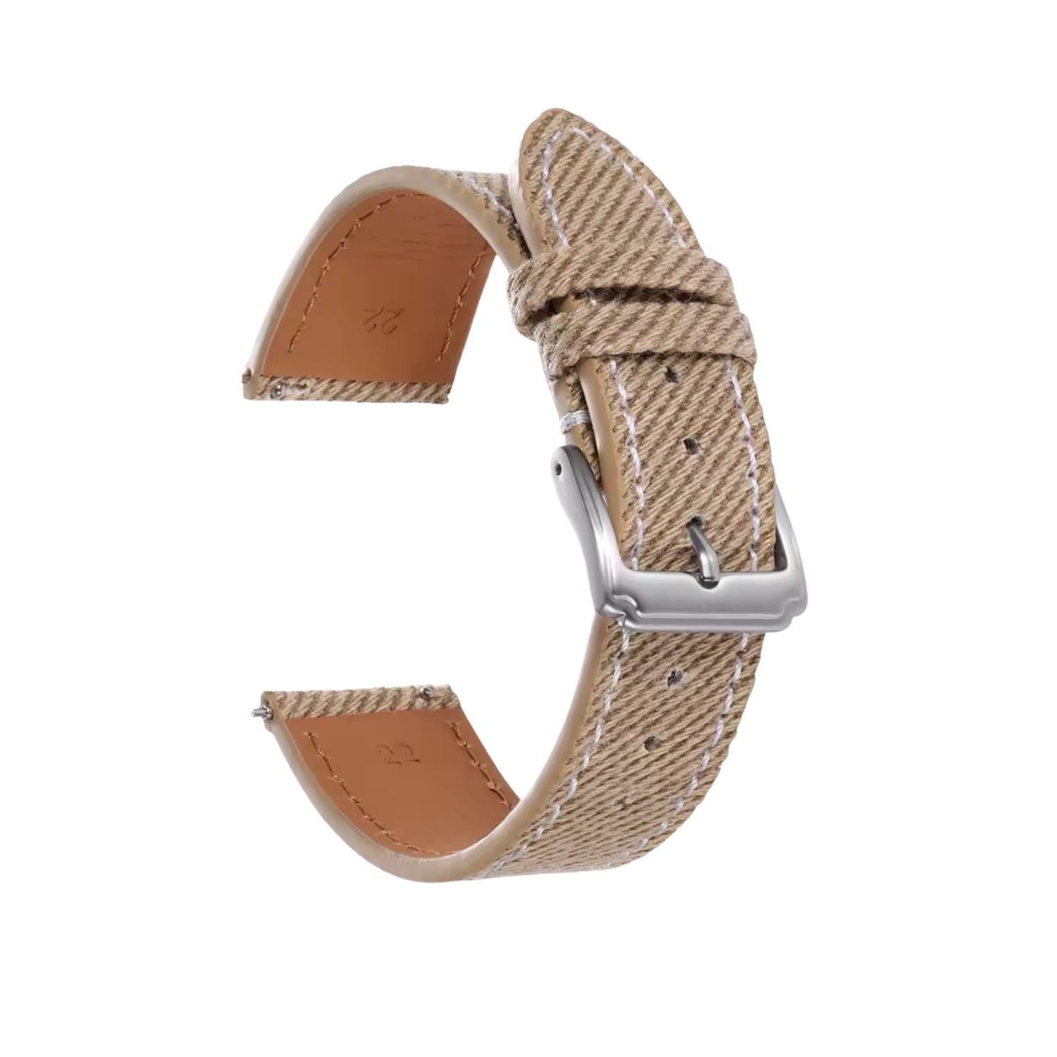 Beige Handmade Denim Watch Strap – DenimaTex™ by Helvetus® - Helvetus