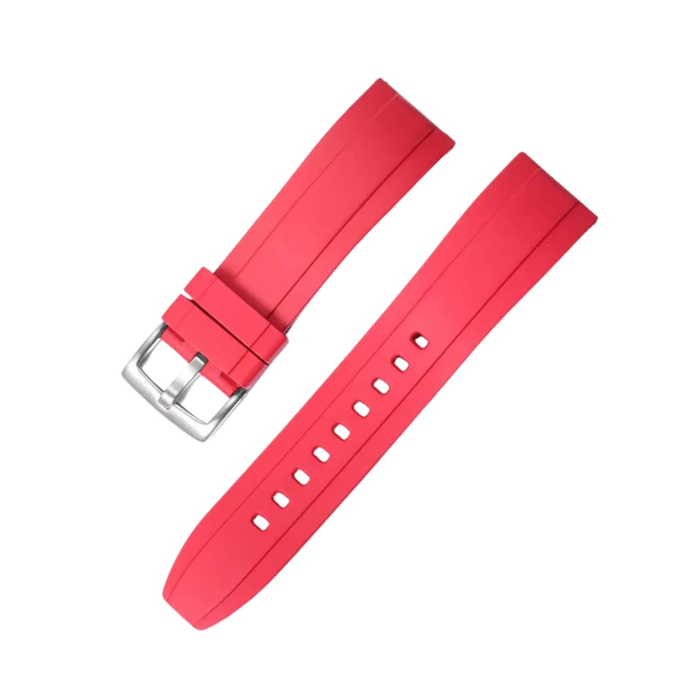Rubber Strap - For all Breitling Chronomat Models - Red - Helvetus