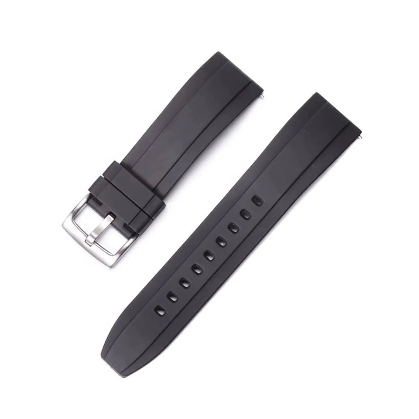 Rubber Strap - For all Breitling Navitimer Models - Black - Helvetus