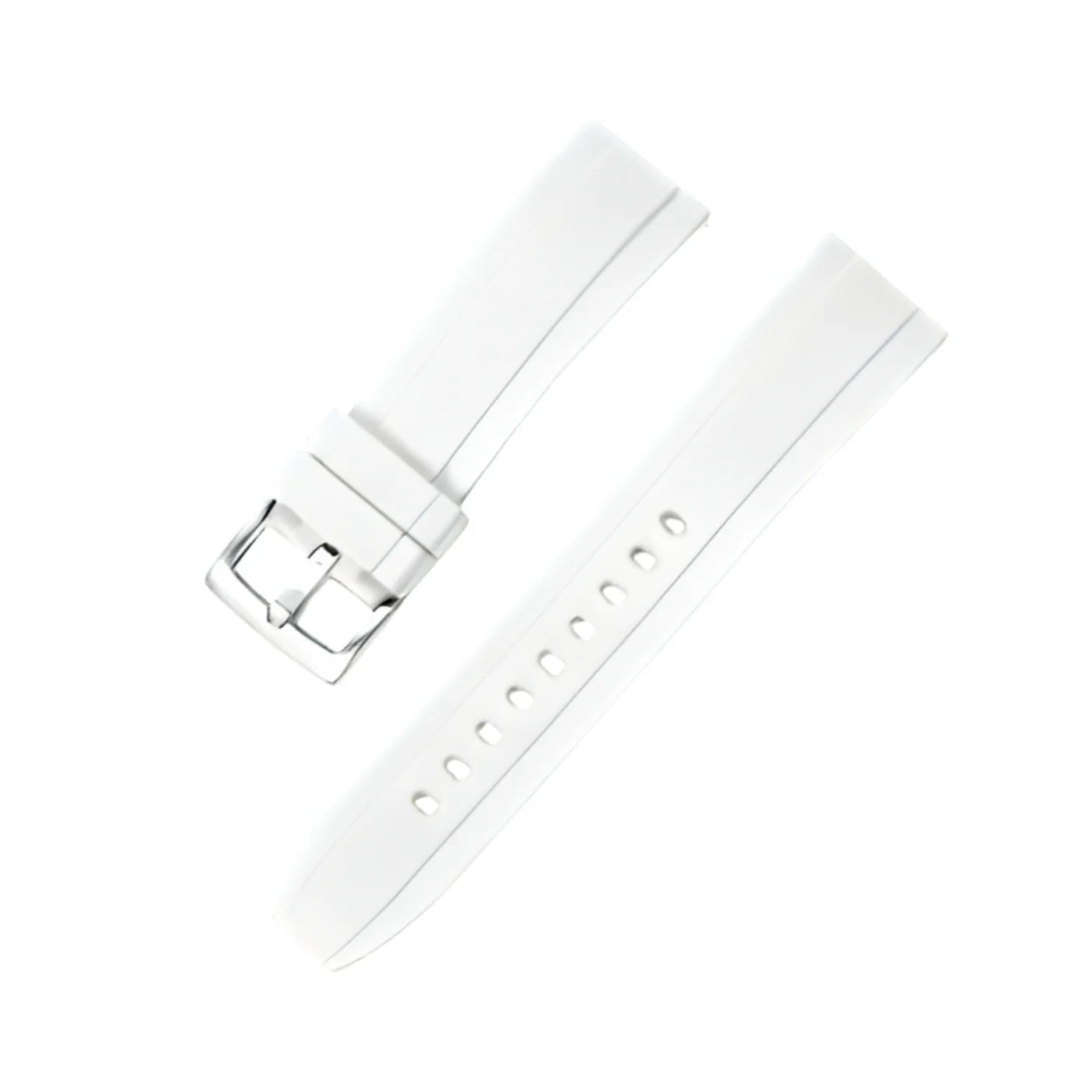 Rubber Strap - For all Breitling Navitimer Models - White - Helvetus