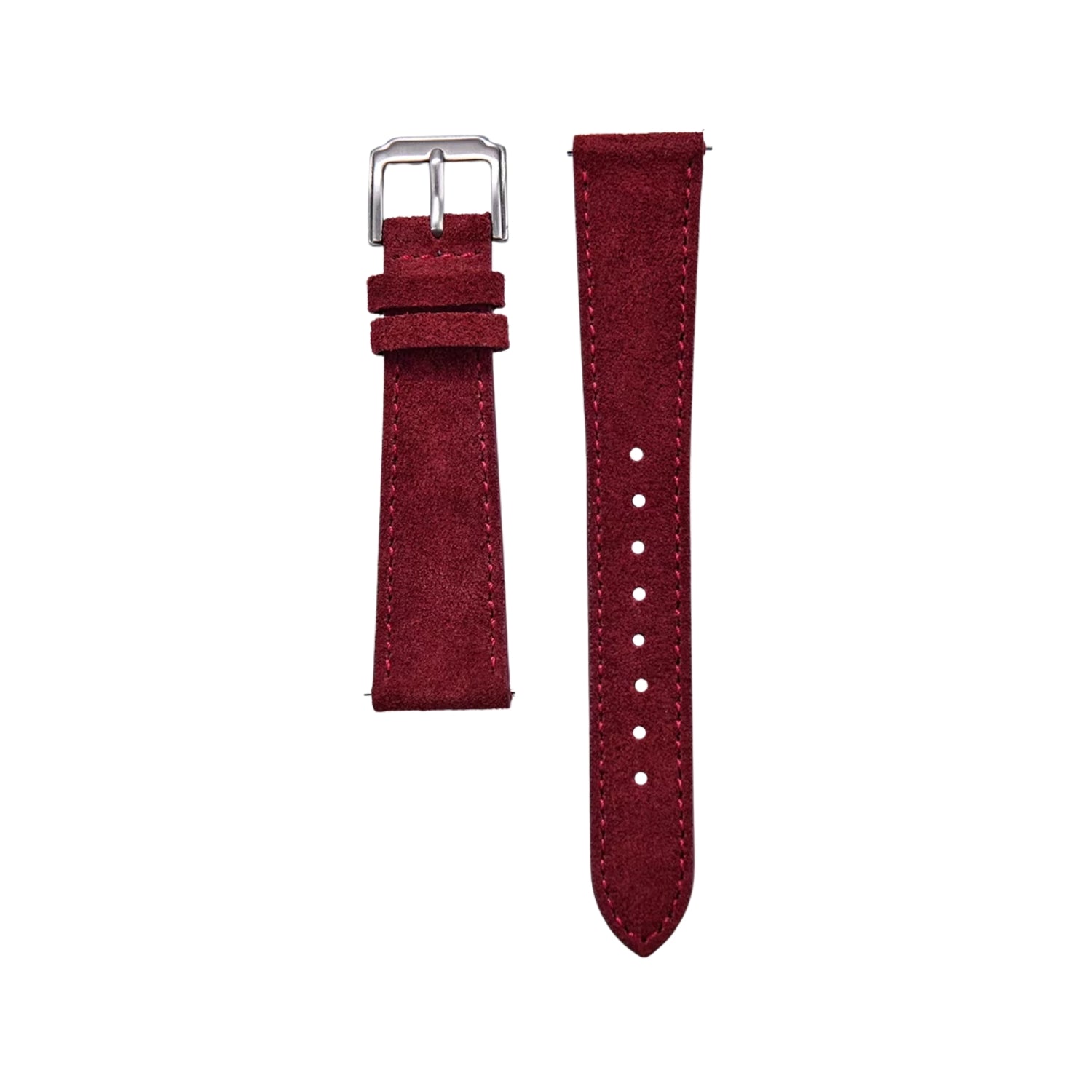 Suede Leather Watch Strap – Red – Helvetus® - Helvetus
