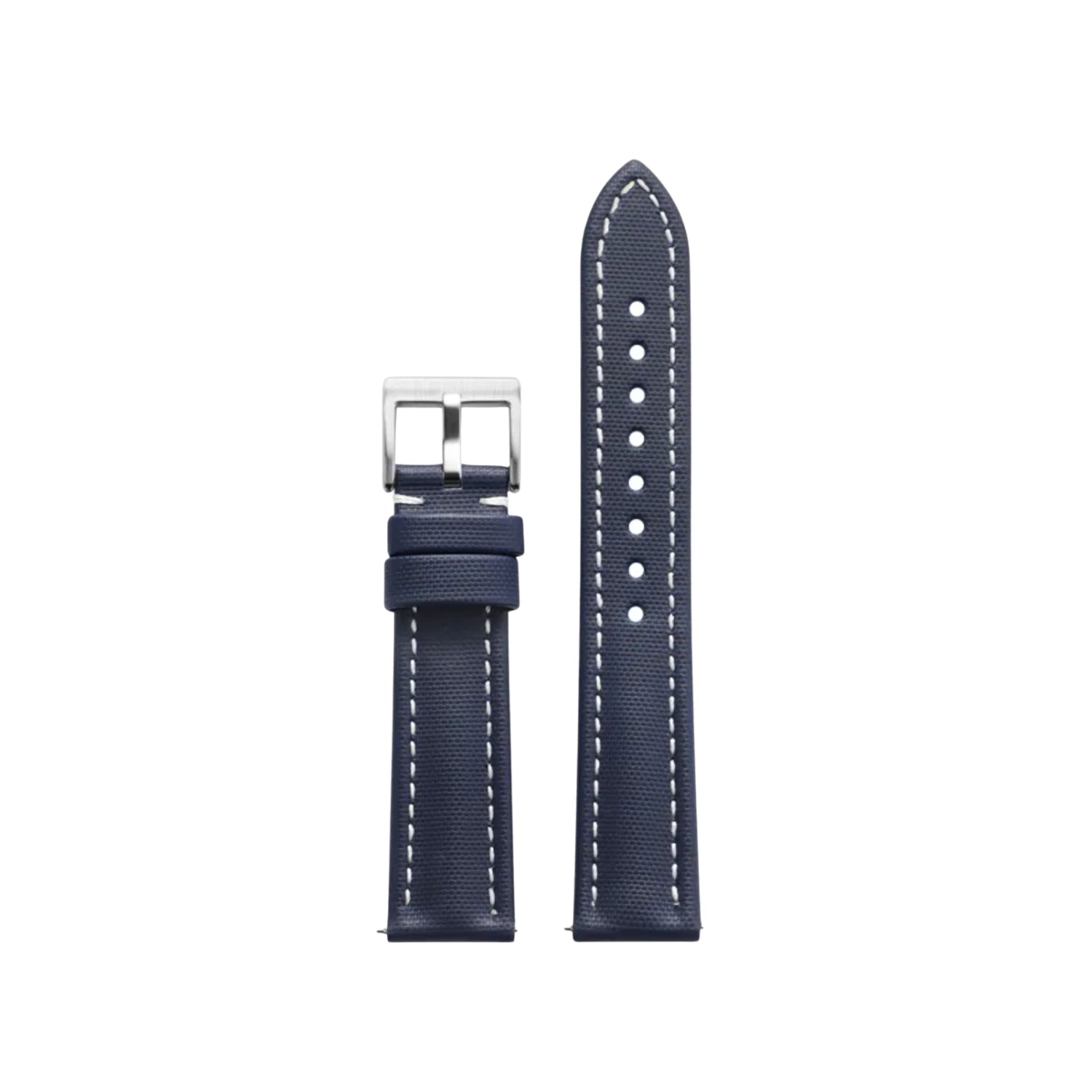 سوار Helvetus Sailcloth FKM Rubber أزرق داكن بخياطة بيضاء – MarinerTex™