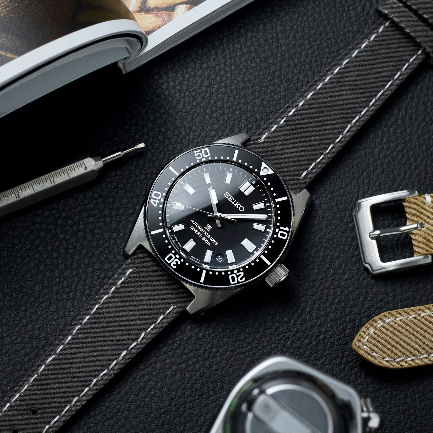 Black Handmade Denim Watch Strap – DenimaTex™ by Helvetus® - Helvetus