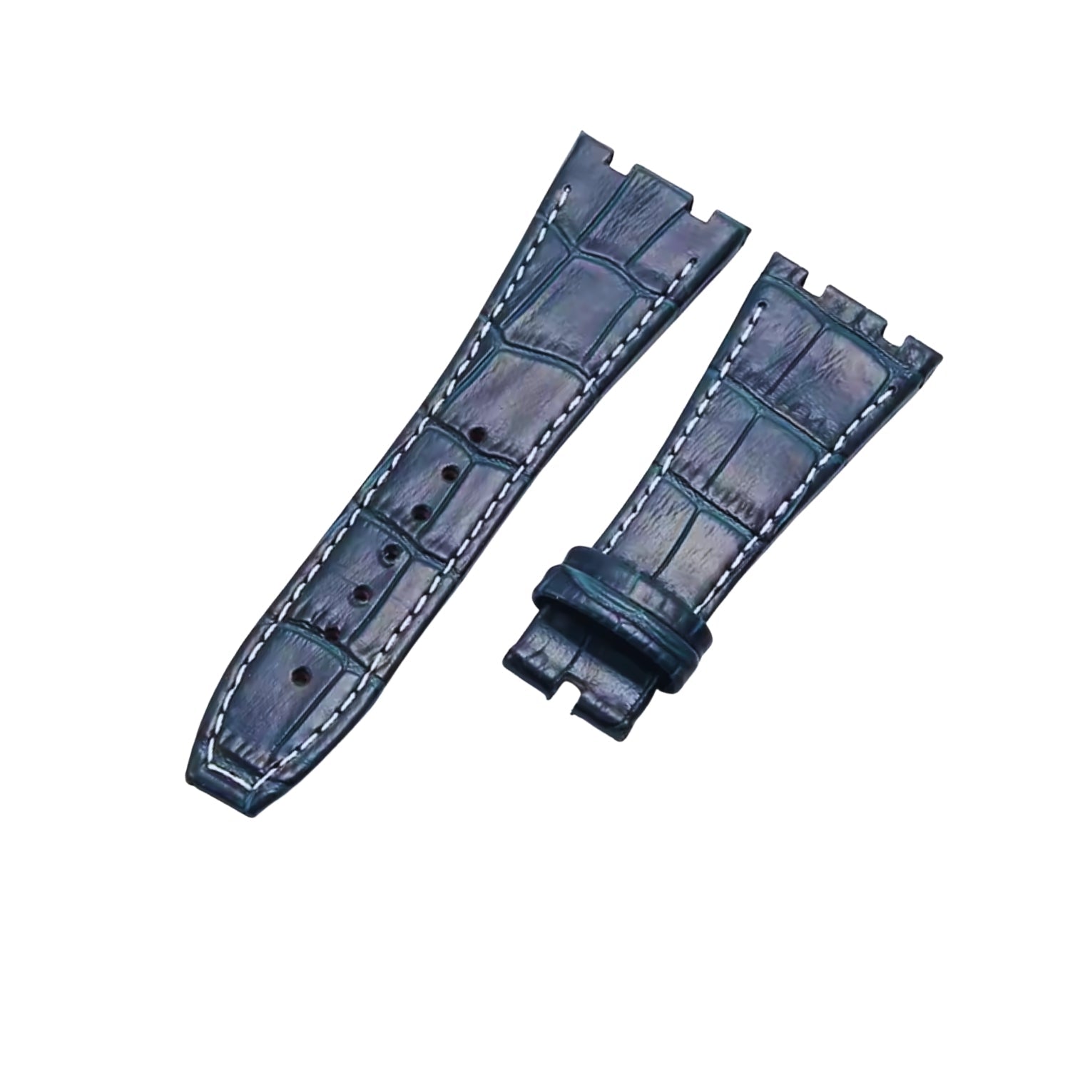 Crocodile Strap - For all Audemars Piguet Royal Oak 41mm - Blue - Helvetus