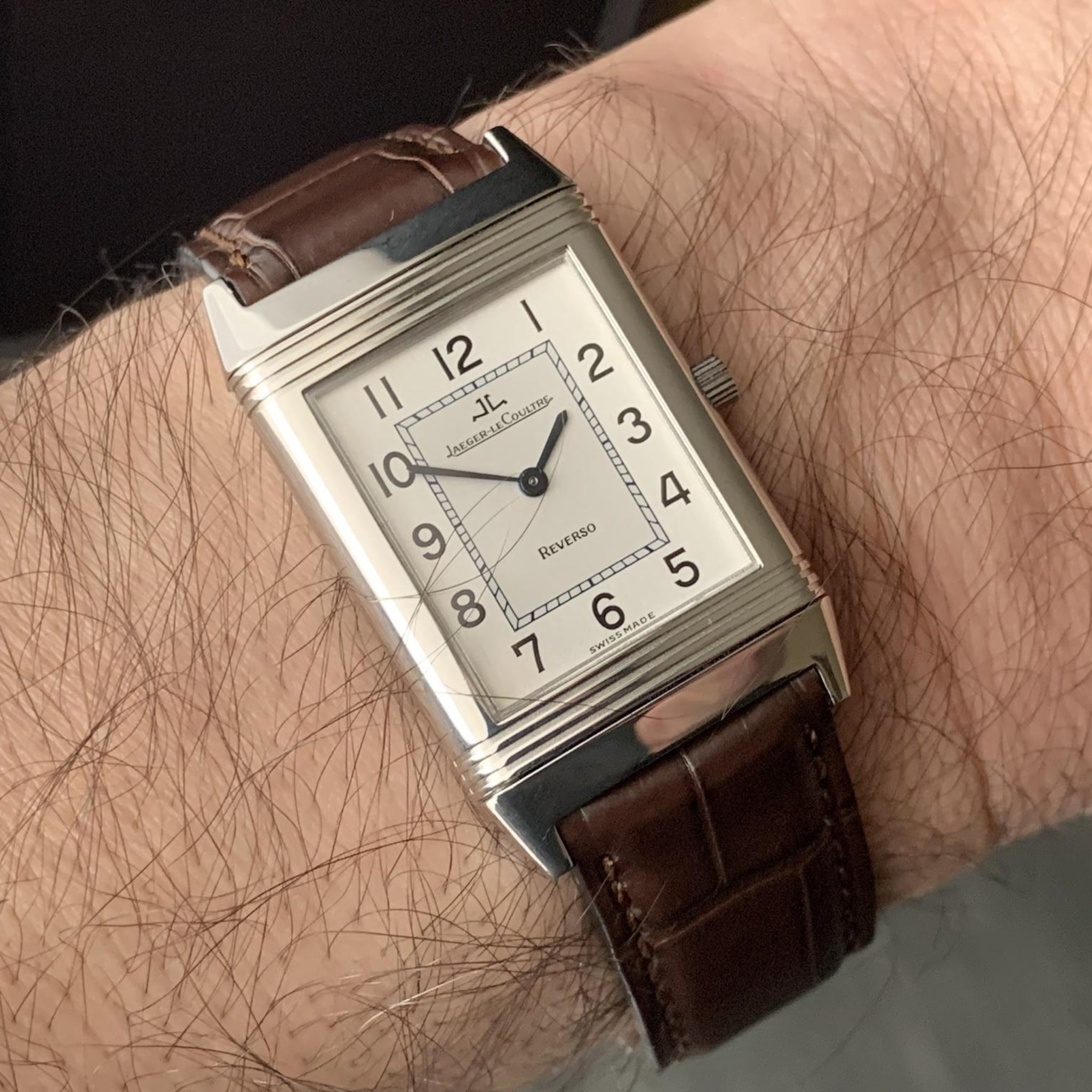 Leather Strap - For Jaeger - LeCoultre (JLC) Reverso - Brown - Helvetus