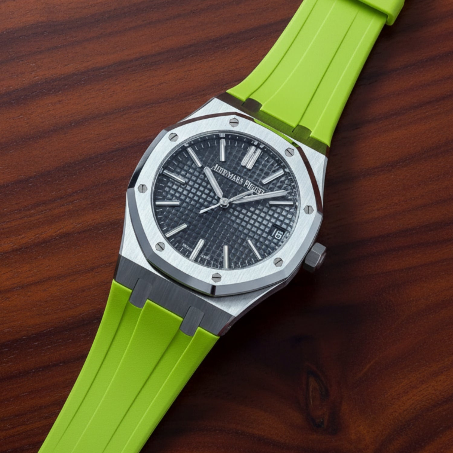 Rubber Strap - For all Audemars Piguet Royal Oak 41mm - Lime Green - Helvetus