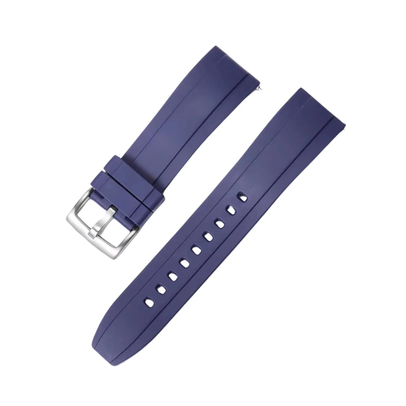 Rubber Strap - For all Breitling Chronomat Models - Navy Blue - Helvetus