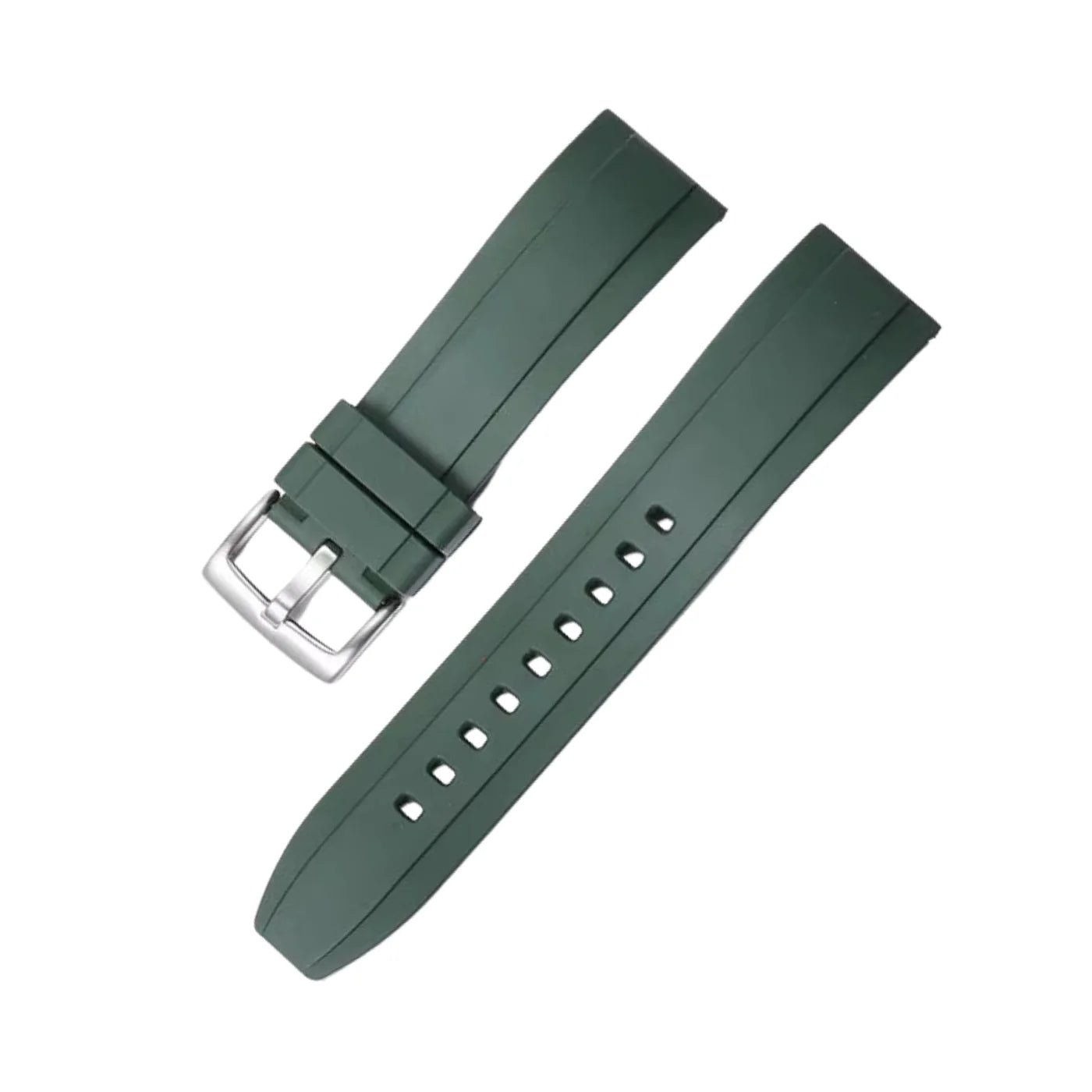 Rubber Strap - For all Breitling Navitimer Models - Green - Helvetus