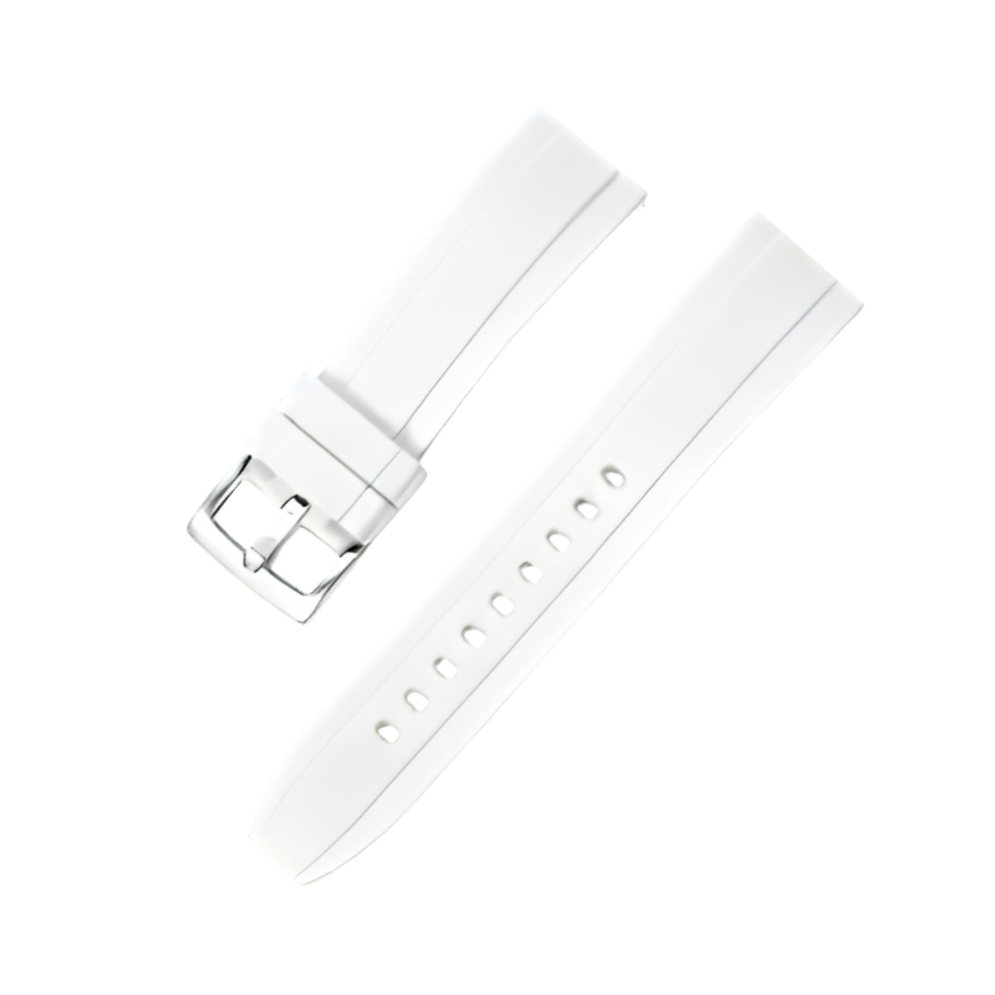 Rubber Strap - For all Breitling Superocean Models - White - Helvetus