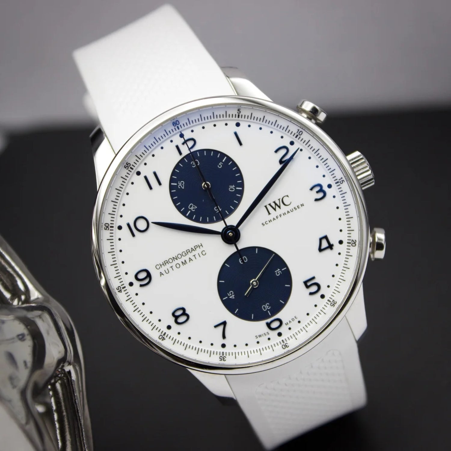 Rubber Strap - For IWC Portugieser - White - Helvetus