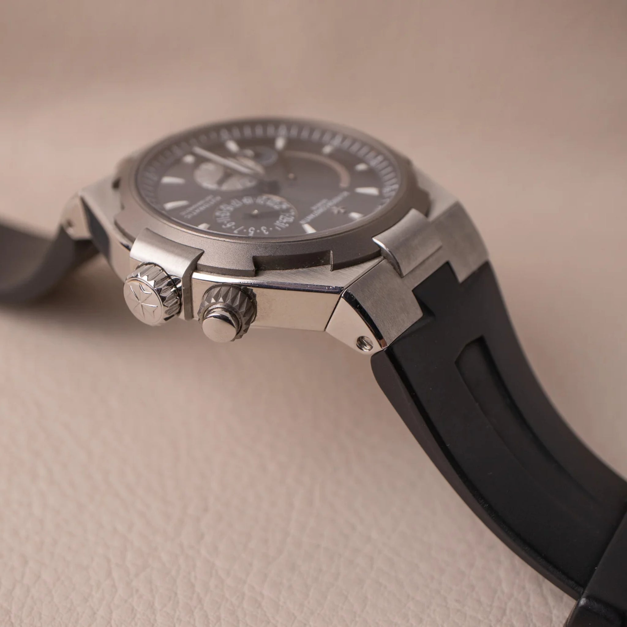 Rubber Strap - For Vacheron Constantin Overseas 25mm - Black - Helvetus